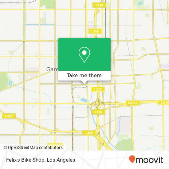 Felix's Bike Shop map