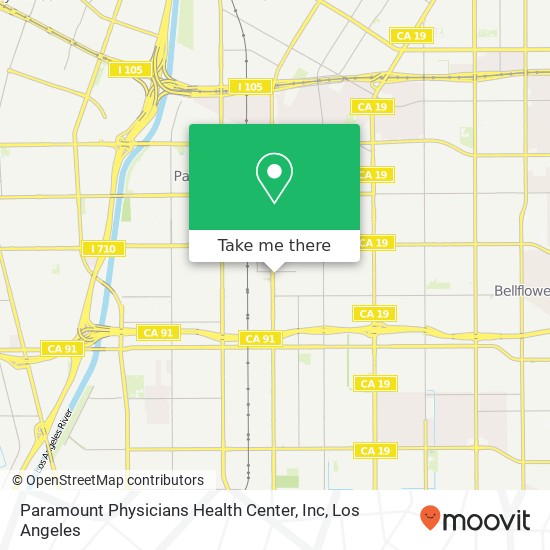 Paramount Physicians Health Center, Inc map