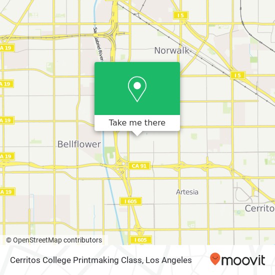 Cerritos College Printmaking Class map