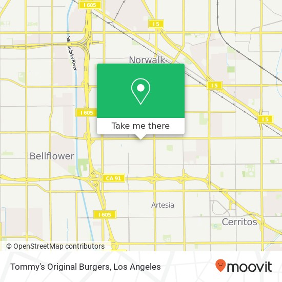 Mapa de Tommy's Original Burgers