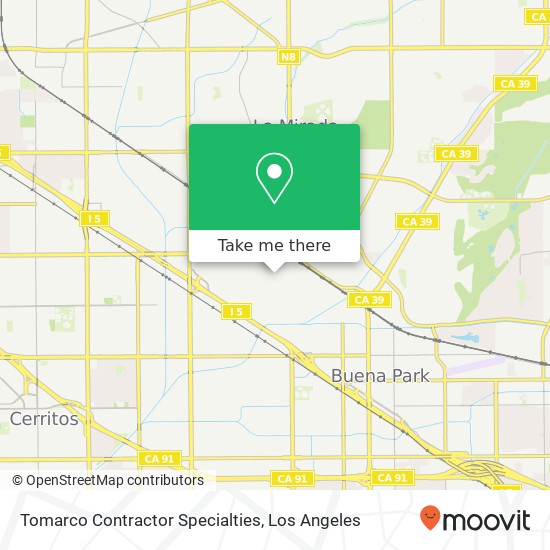 Mapa de Tomarco Contractor Specialties