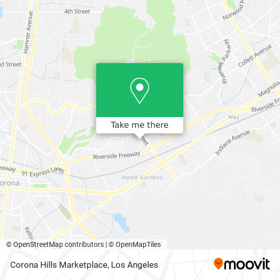 Mapa de Corona Hills Marketplace