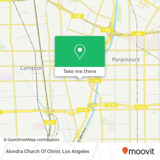 Alondra Church Of Christ map