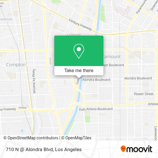 Mapa de 710 N @ Alondra Blvd