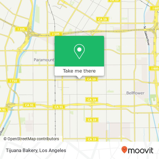 Tijuana Bakery map