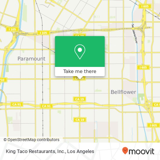 King Taco Restaurants, Inc. map
