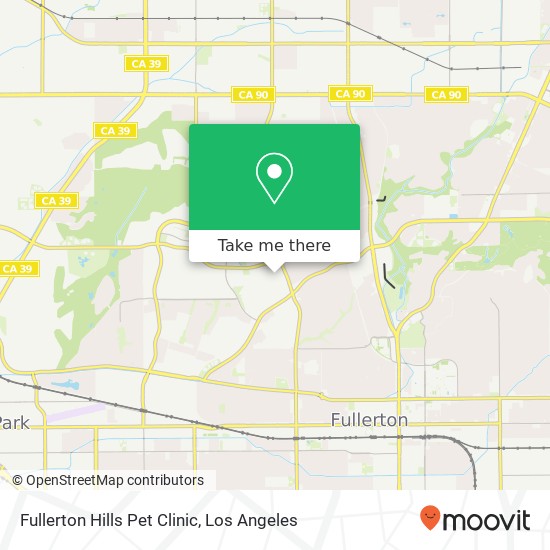 Fullerton Hills Pet Clinic map