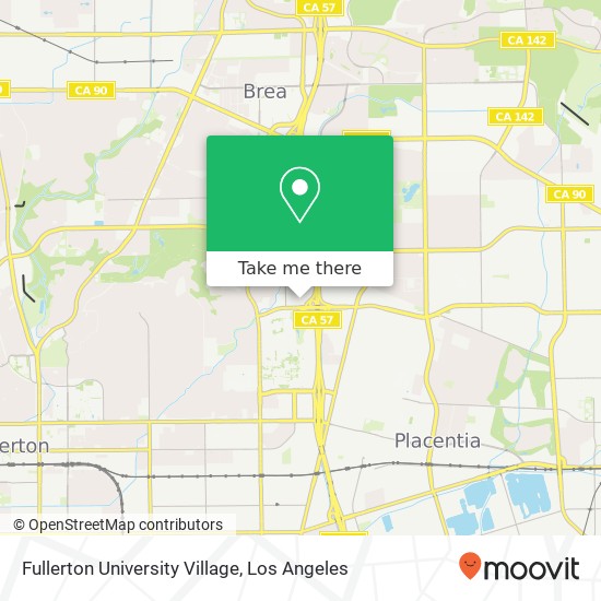 Mapa de Fullerton University Village
