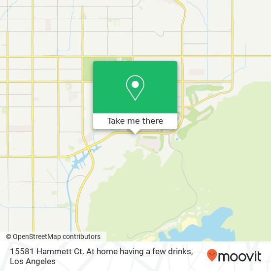 15581 Hammett Ct.  At home having a few drinks map
