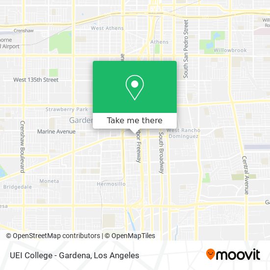 UEI College - Gardena map