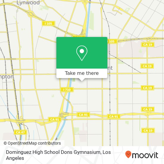 Dominguez High School Dons Gymnasium map