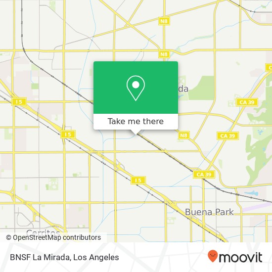 BNSF La Mirada map