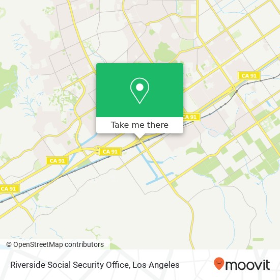 Riverside Social Security Office map