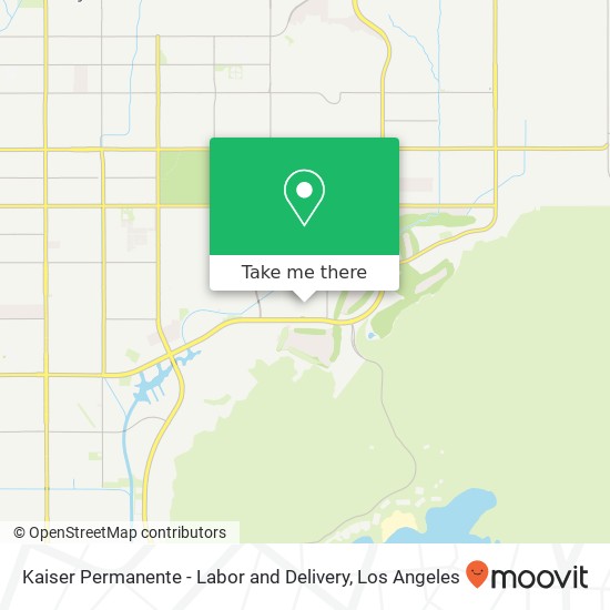 Mapa de Kaiser Permanente - Labor and Delivery