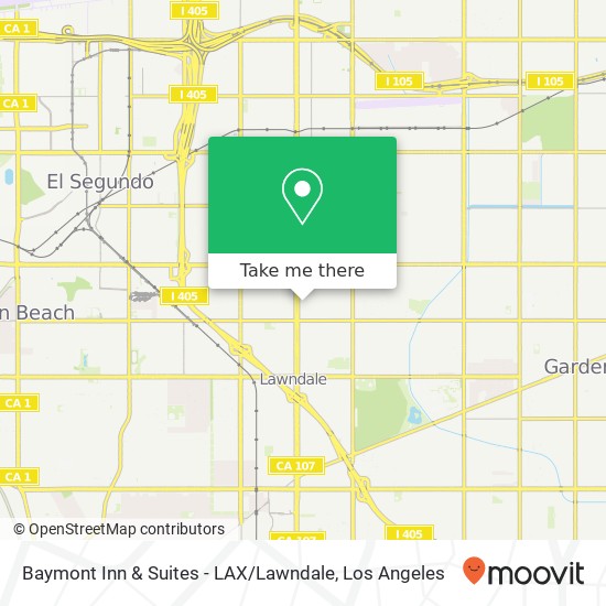 Mapa de Baymont Inn & Suites - LAX / Lawndale