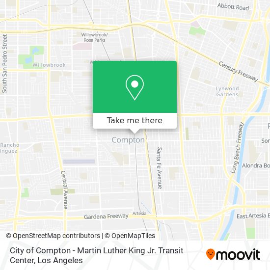 City of Compton - Martin Luther King Jr. Transit Center map