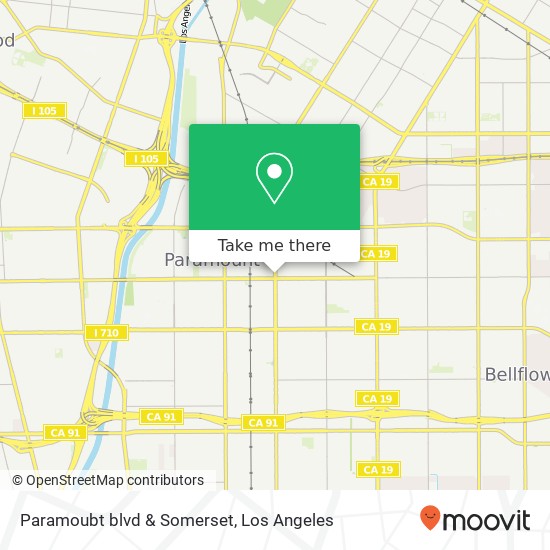 Mapa de Paramoubt blvd & Somerset