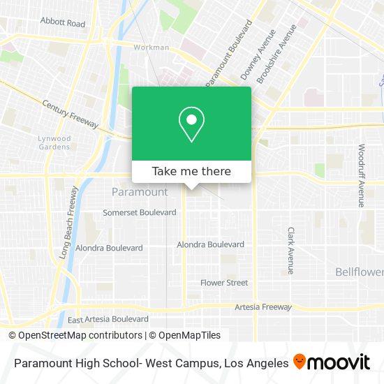 Mapa de Paramount High School- West Campus