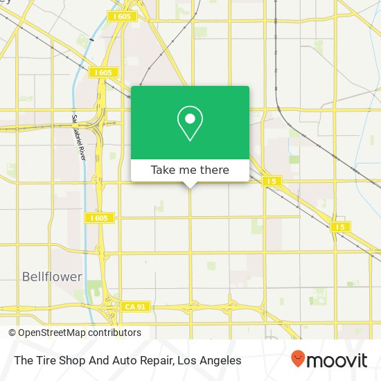 The Tire Shop And Auto Repair map