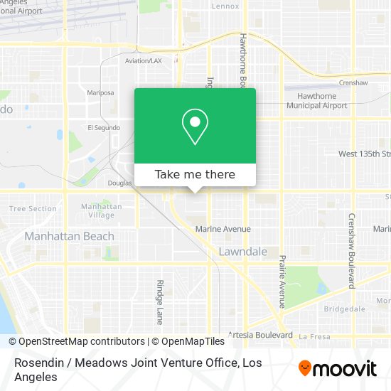 Mapa de Rosendin / Meadows Joint Venture Office