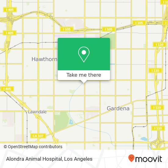 Mapa de Alondra Animal Hospital