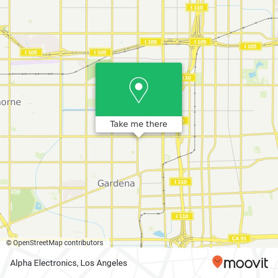 Alpha Electronics map