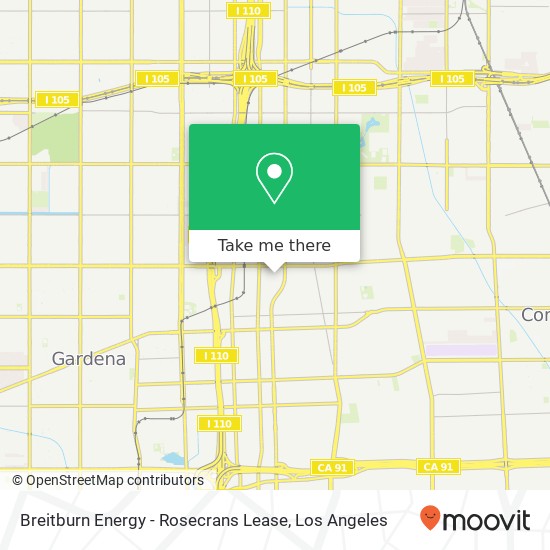 Breitburn Energy - Rosecrans Lease map