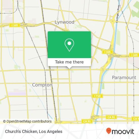 Mapa de Church's Chicken