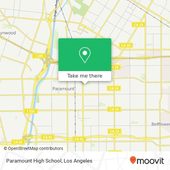 Mapa de Paramount High School