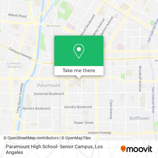 Mapa de Paramount High School- Senior Campus