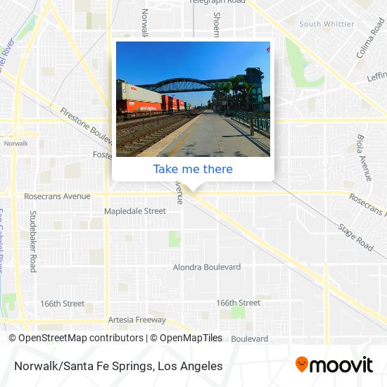 Mapa de Norwalk/Santa Fe Springs