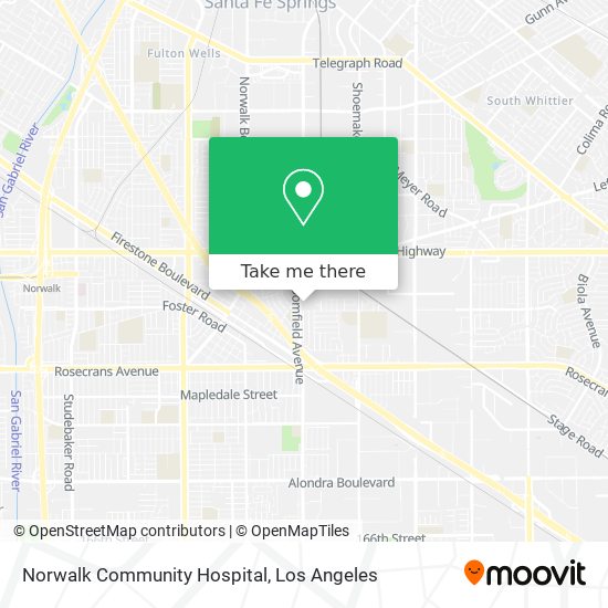 Norwalk Community Hospital map