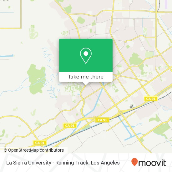 La Sierra University - Running Track map