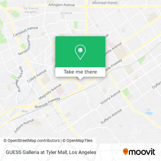 Mapa de GUESS Galleria at Tyler Mall