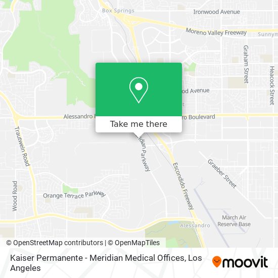 Mapa de Kaiser Permanente - Meridian Medical Offices