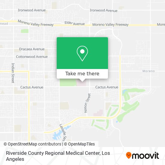Mapa de Riverside County Regional Medical Center