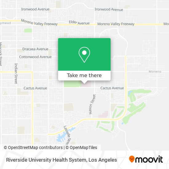 Mapa de Riverside University Health System