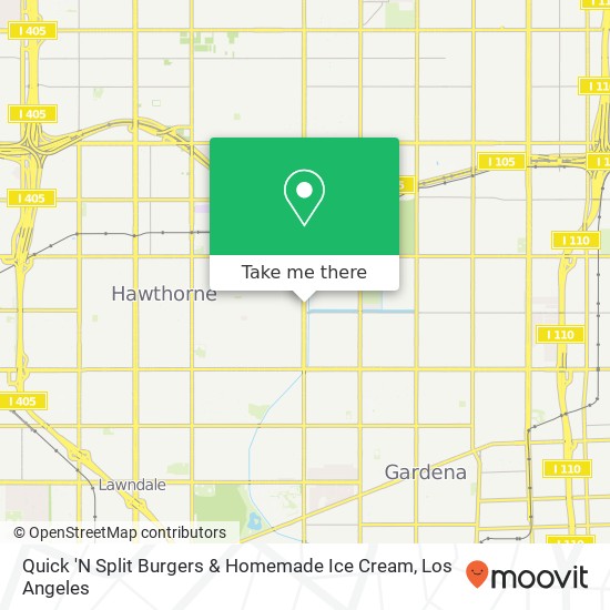 Quick 'N Split Burgers & Homemade Ice Cream map