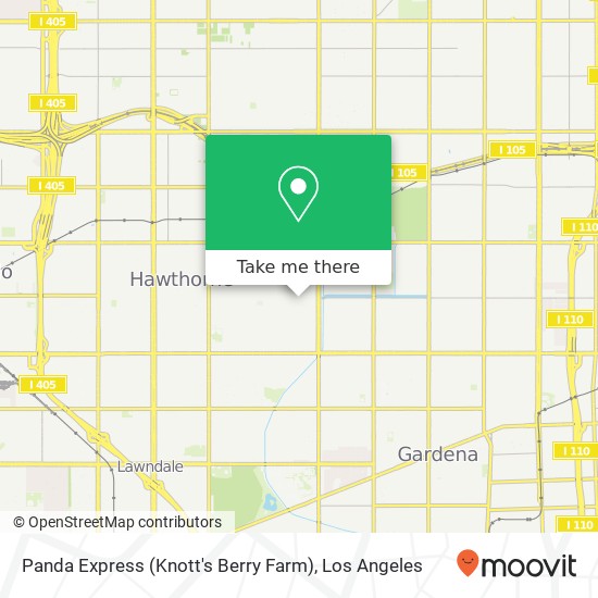 Mapa de Panda Express (Knott's Berry Farm)
