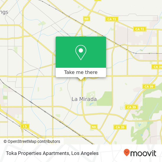 Mapa de Toka Properties Apartments