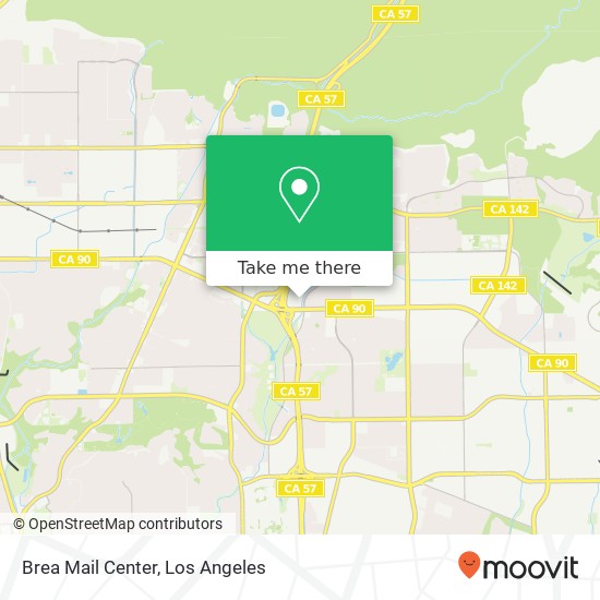 Brea Mail Center map