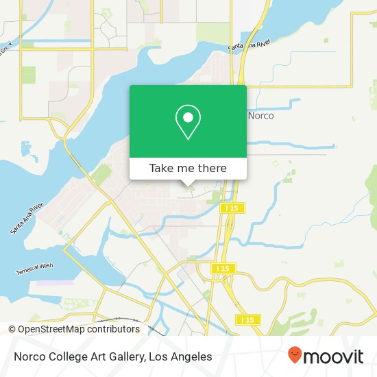 Norco College Art Gallery map