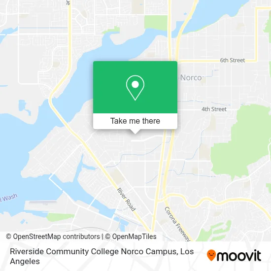 Riverside Community College Norco Campus map