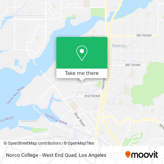 Norco College - West End Quad map