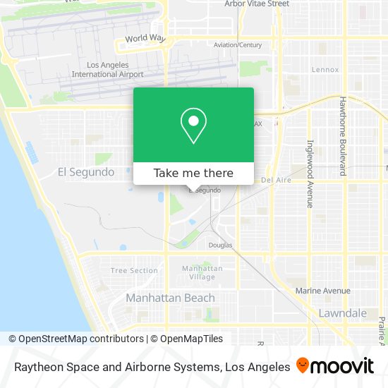 Raytheon Space and Airborne Systems map