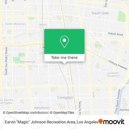 Earvin "Magic" Johnson Recreation Area map
