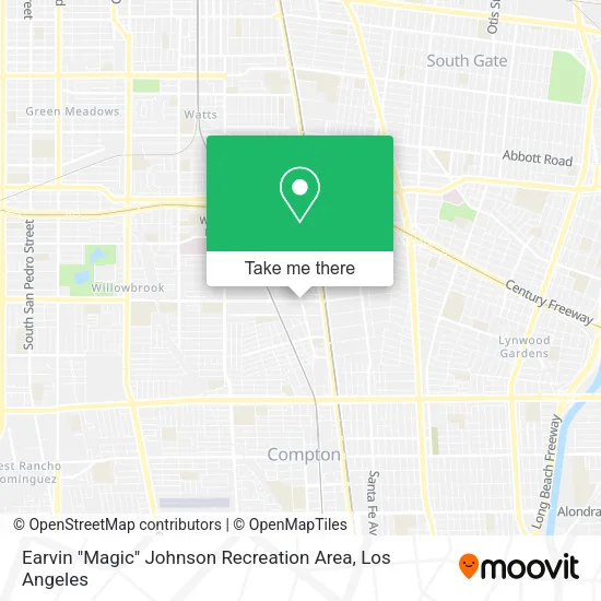 Mapa de Earvin "Magic" Johnson Recreation Area