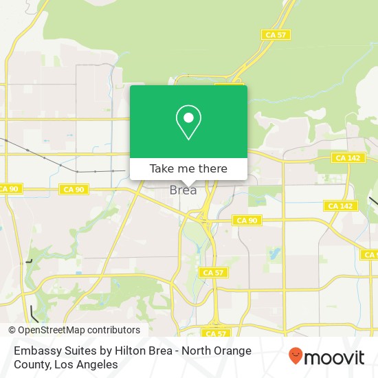 Mapa de Embassy Suites by Hilton Brea - North Orange County