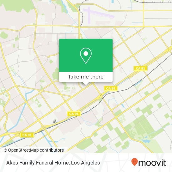 Akes Family Funeral Home map