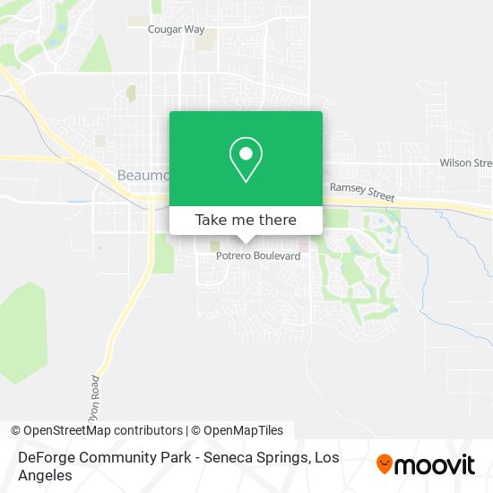 DeForge Community Park - Seneca Springs map